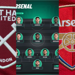 Arsenal Predicted Lineup VS West Ham United